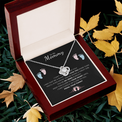 To My Mommy Love Knot Necklace