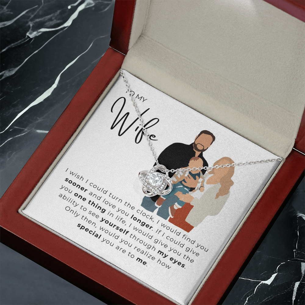 To My Wife Love Knot Necklace