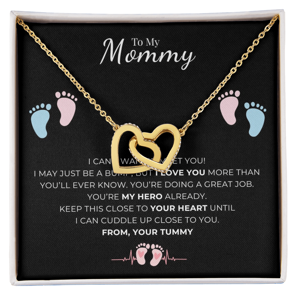 To My Mommy Interlocking Hearts Necklace