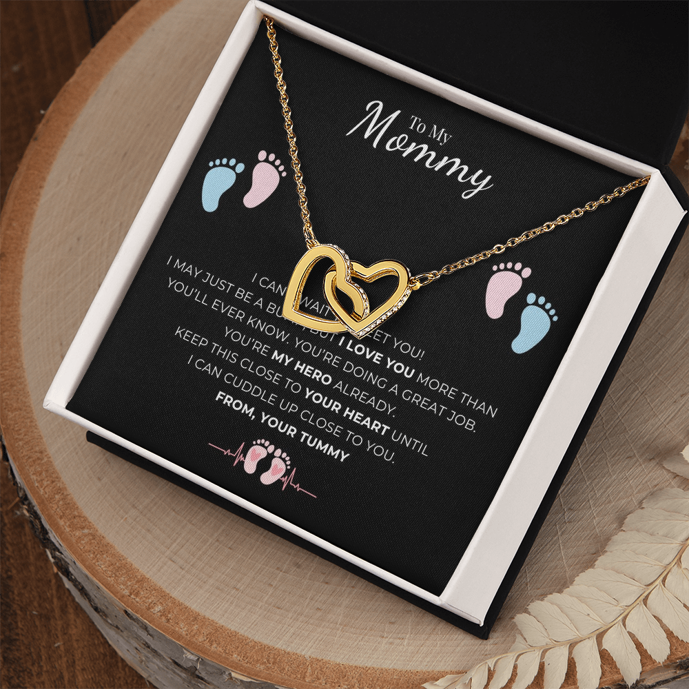To My Mommy Interlocking Hearts Necklace