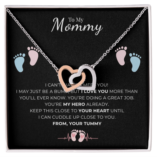 To My Mommy Interlocking Hearts Necklace