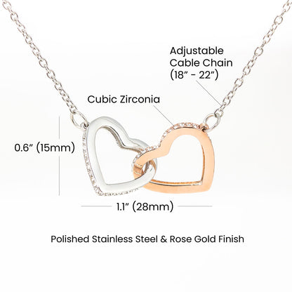 Purrfect Interlocking Hearts Necklace