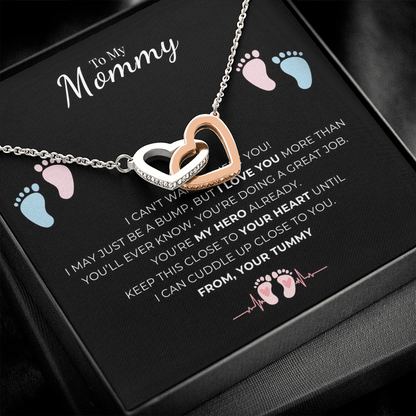 To My Mommy Interlocking Hearts Necklace
