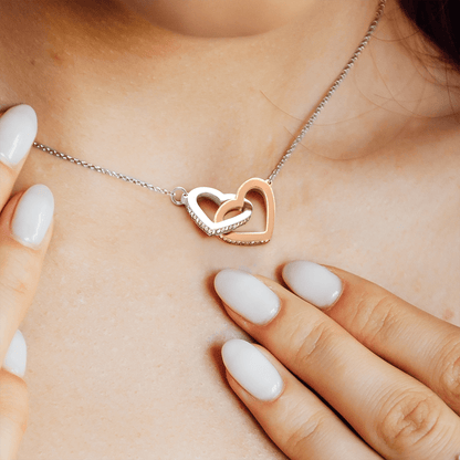 Mama Bear Interlocking Hearts Necklace