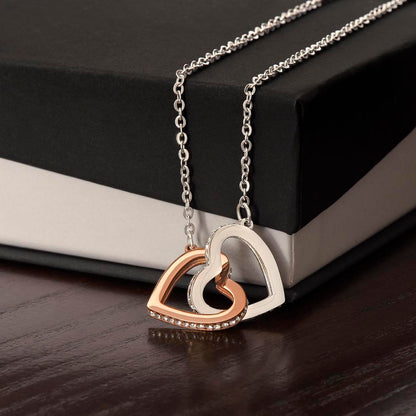 Purrfect Interlocking Hearts Necklace