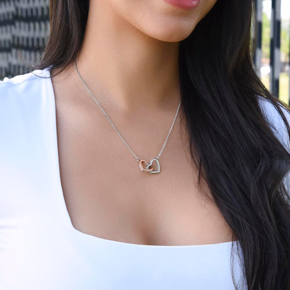 Mama Bear Interlocking Hearts Necklace