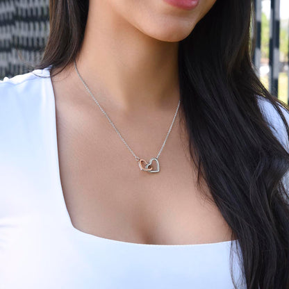 Mama Bear Interlocking Hearts Necklace