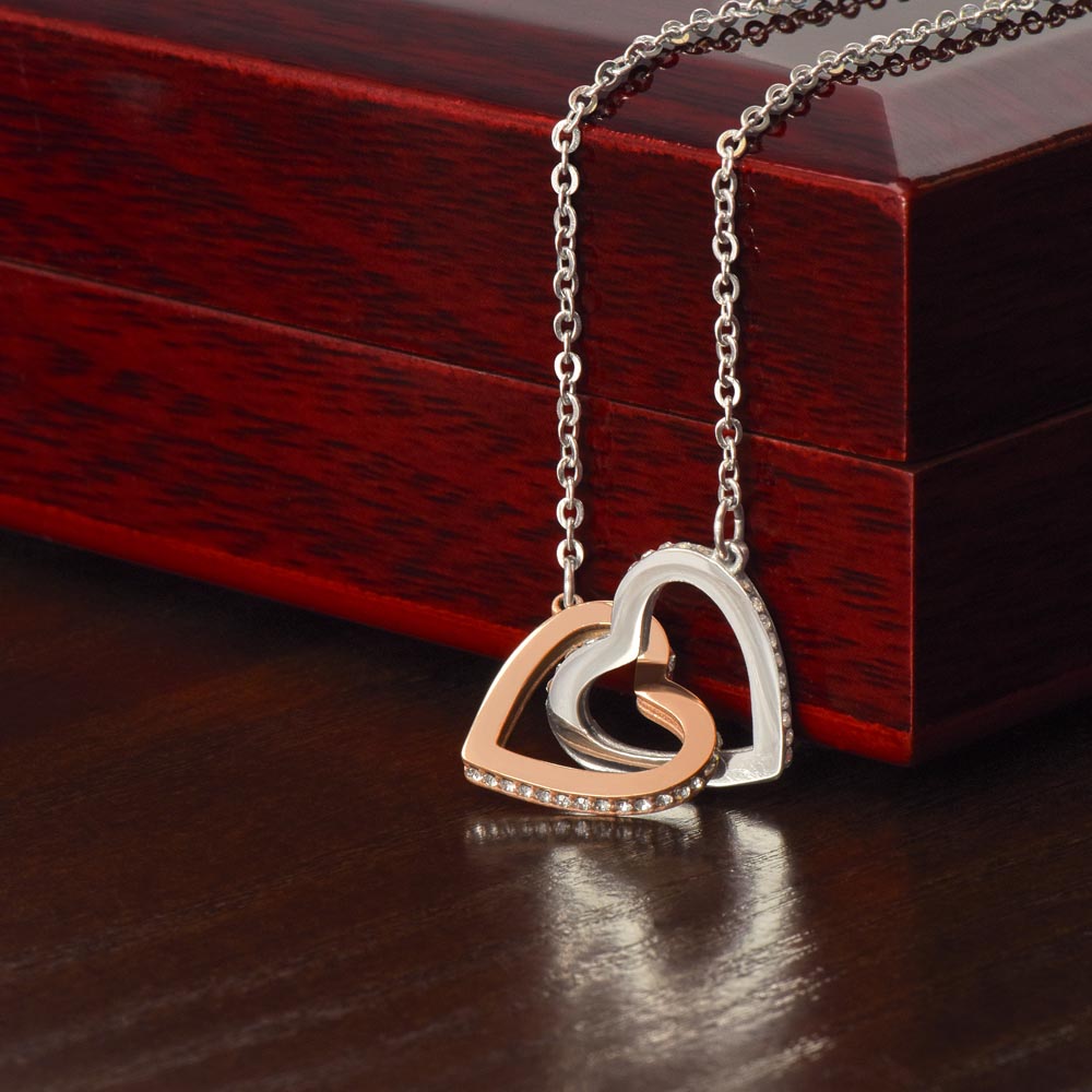 Mom 5 Stars Interlocking Hearts Necklace