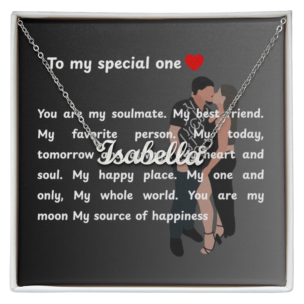 Custom To My Special One Name Necklace
