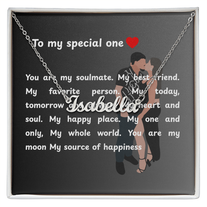 Custom To My Special One Name Necklace