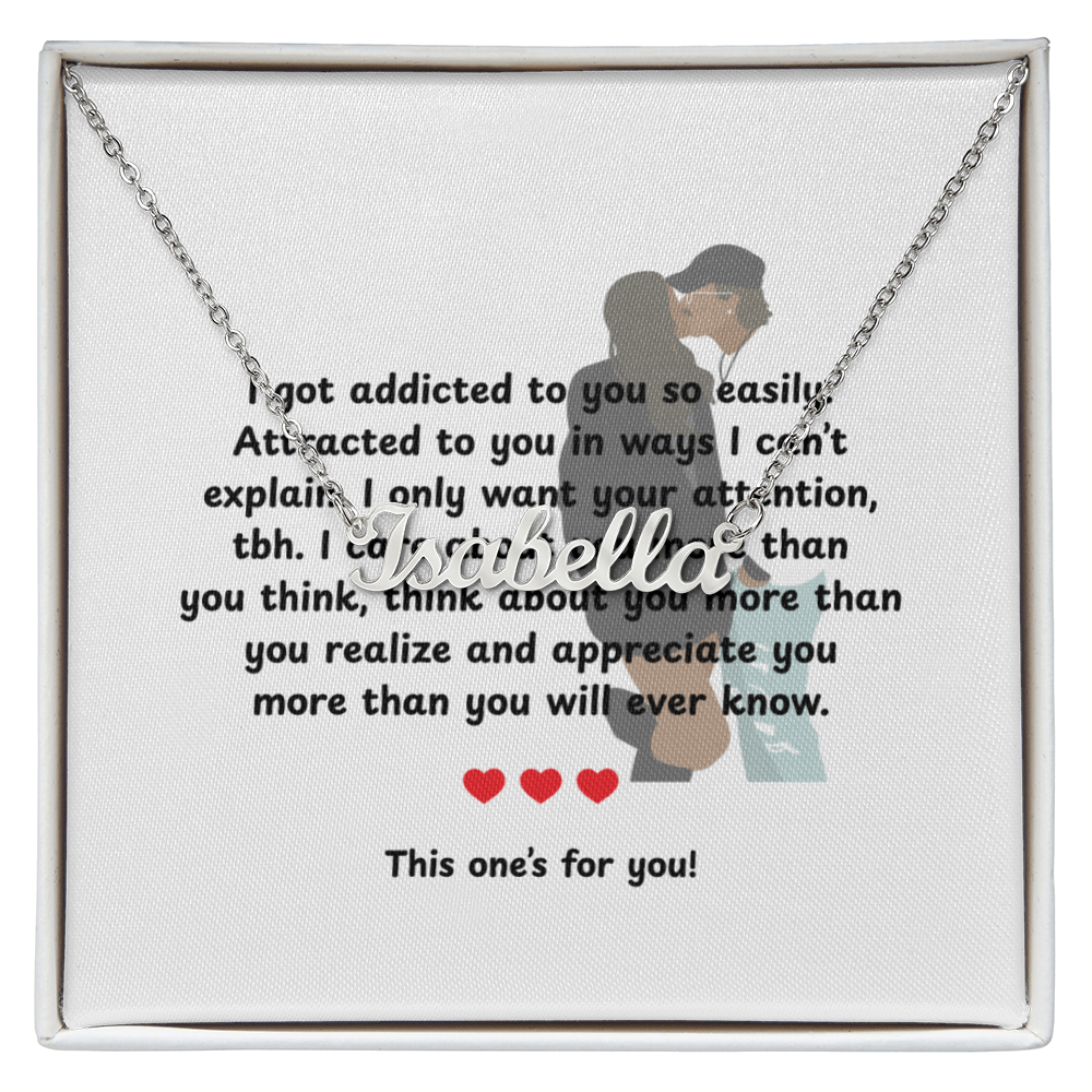 Custom This One's For You Name Necklace