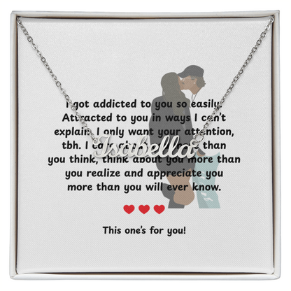 Custom This One's For You Name Necklace