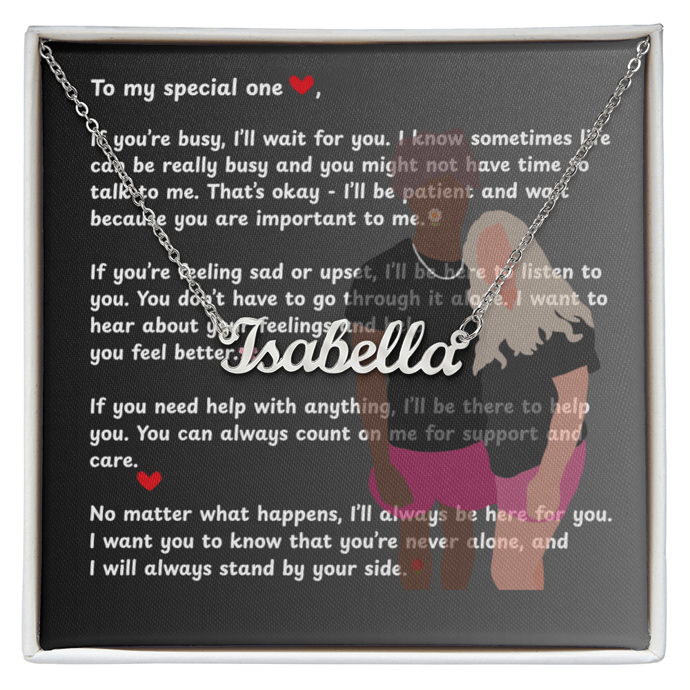 Custom To My Special One Name Necklace