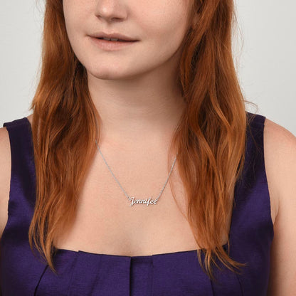 Custom Who Are You To Me Name Necklace