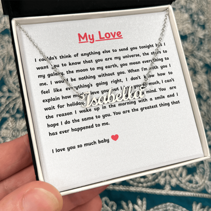 Custom Name Necklace for My Love