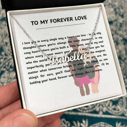 Custom To My Forever Love Name Necklace