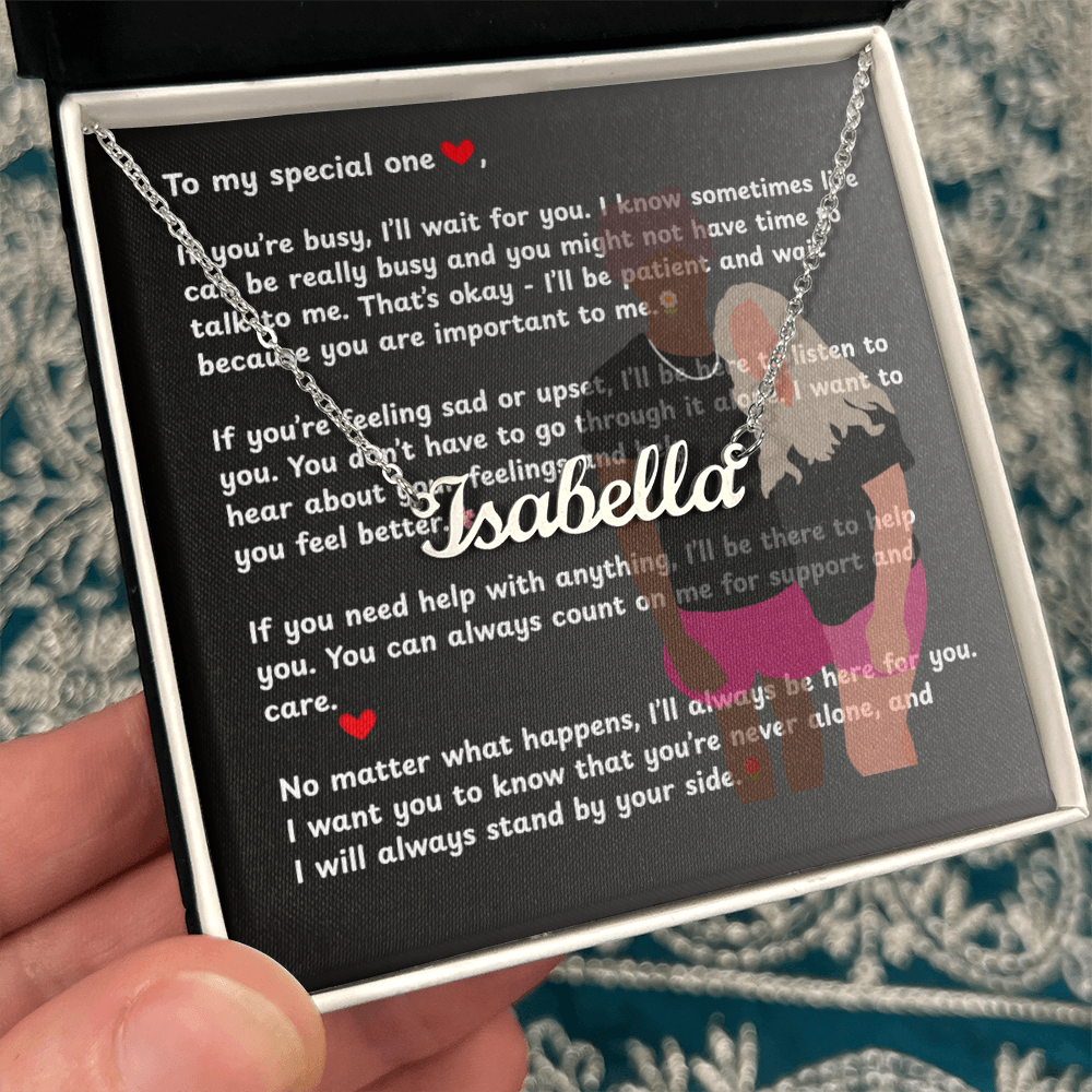 Custom To My Special One Name Necklace