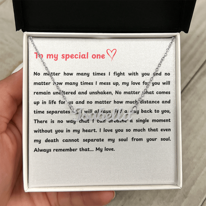 Custom To My Special One Name Necklace