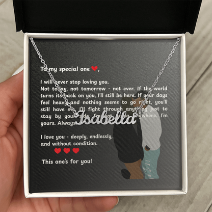 Custom To My Special One Name Necklace