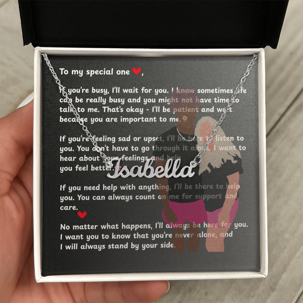 Custom To My Special One Name Necklace