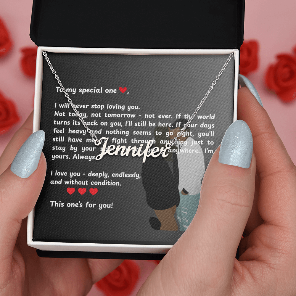 Custom To My Special One Name Necklace