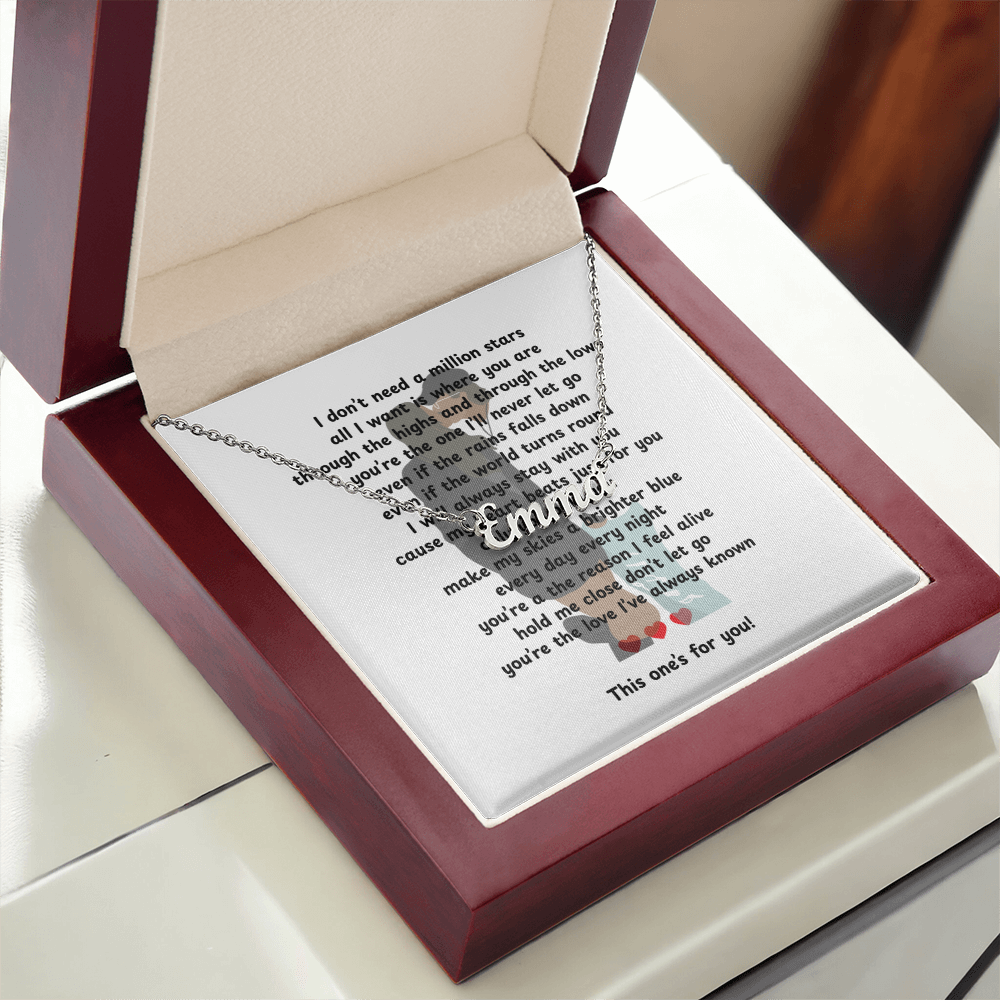 Custom This One's For You Name Necklace