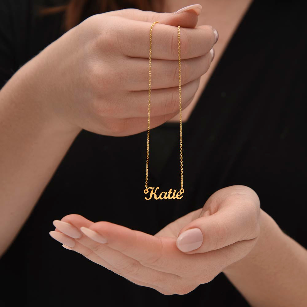 Custom Who Are You To Me Name Necklace