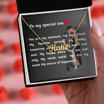 Custom To My Special One Name Necklace