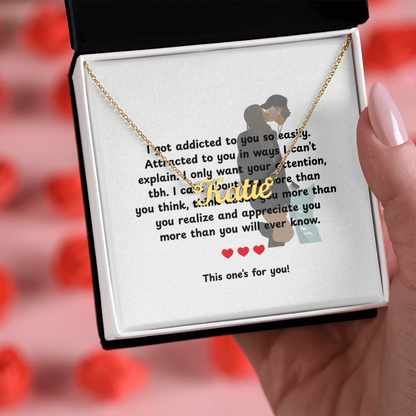 Custom This One's For You Name Necklace