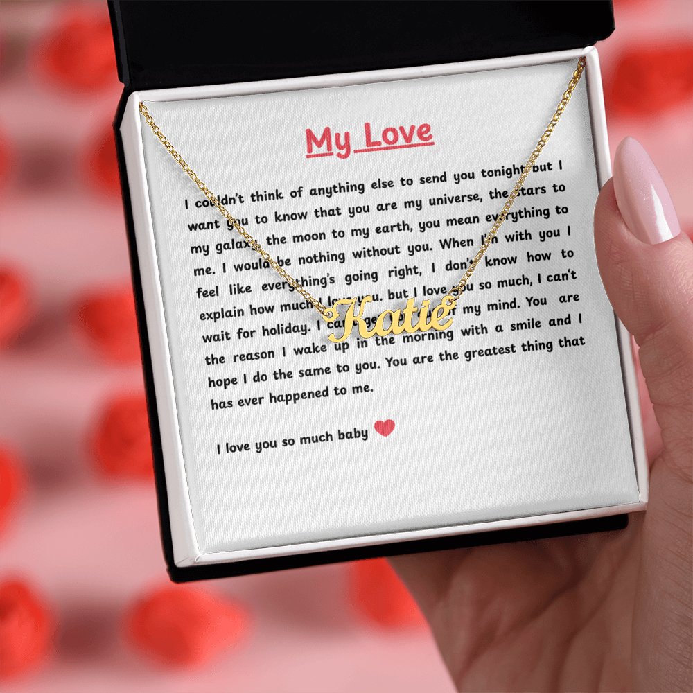 Custom Name Necklace for My Love