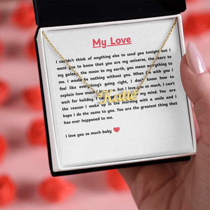 Custom Name Necklace for My Love