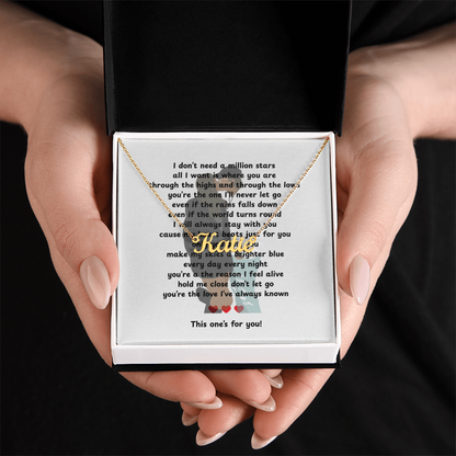 Custom This One's For You Name Necklace