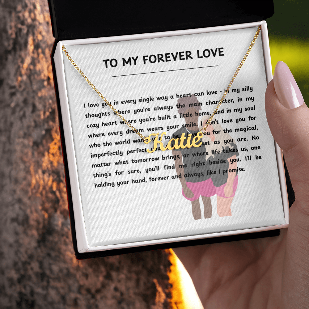 Custom To My Forever Love Name Necklace