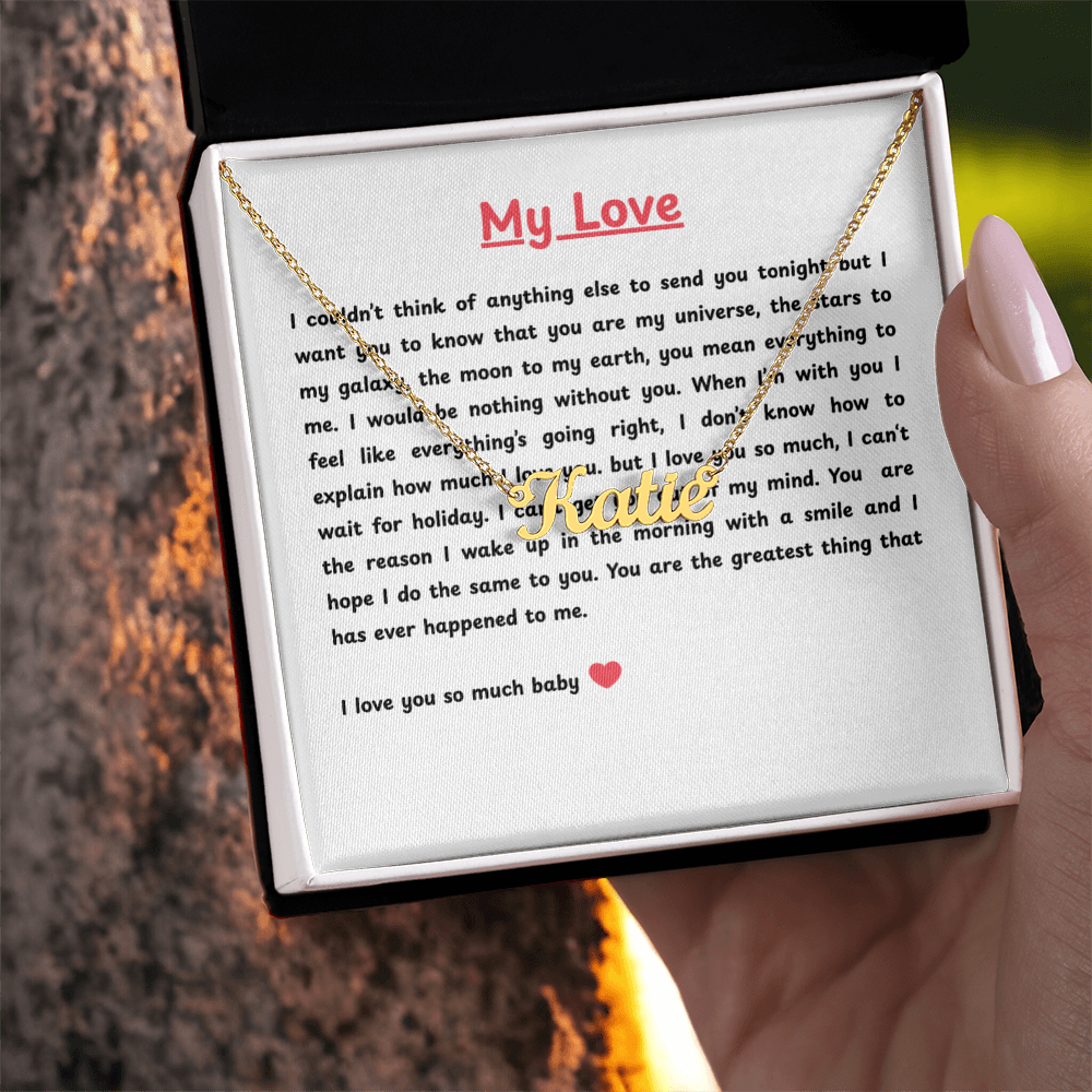 Custom Name Necklace for My Love