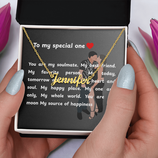 Custom To My Special One Name Necklace