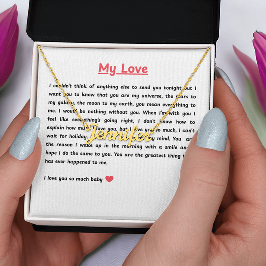 Custom Name Necklace for My Love