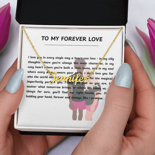 Custom To My Forever Love Name Necklace