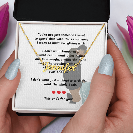 Custom This One's For You Name Necklace