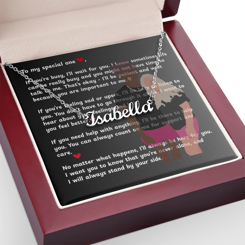 Custom To My Special One Name Necklace