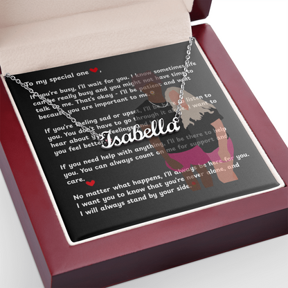 Custom To My Special One Name Necklace