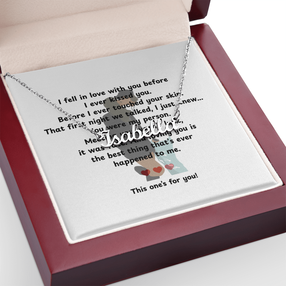 Custom This One's For You Name Necklace