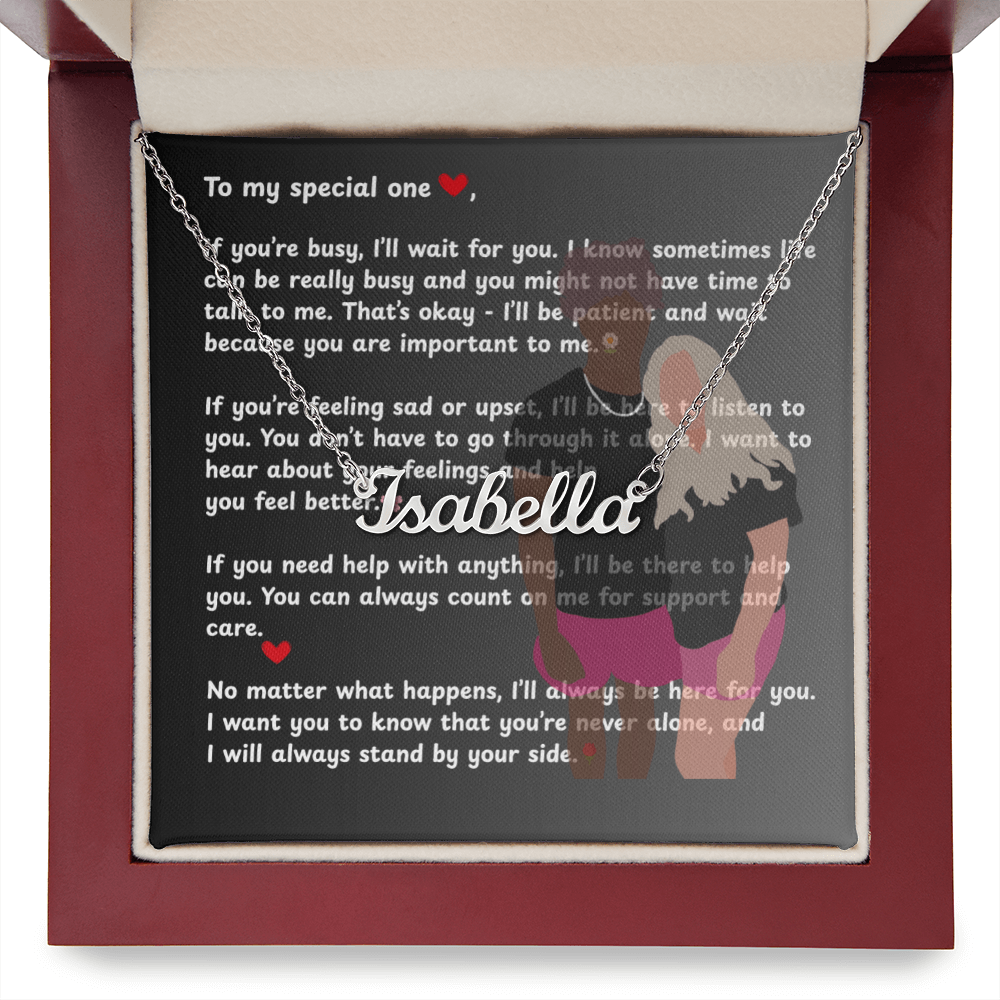 Custom To My Special One Name Necklace