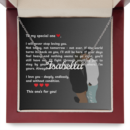 Custom To My Special One Name Necklace