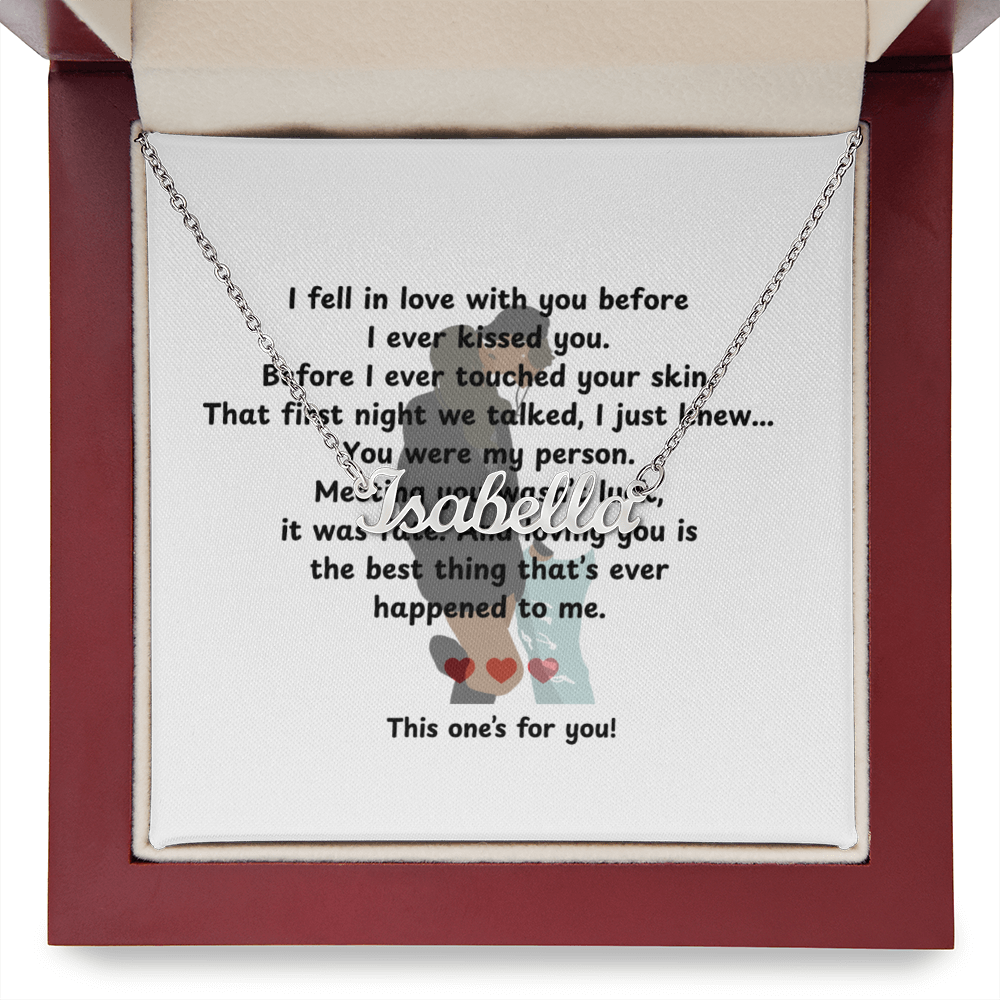 Custom This One's For You Name Necklace