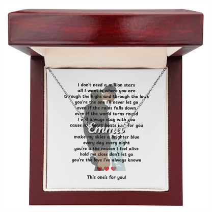Custom This One's For You Name Necklace