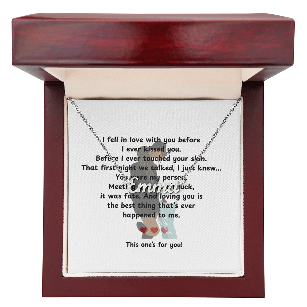 Custom This One's For You Name Necklace