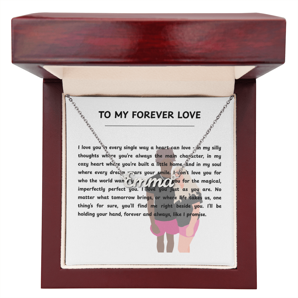 Custom To My Forever Love Name Necklace
