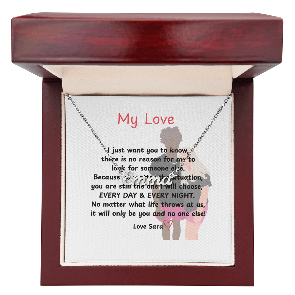 Custom  My Love Name Necklace