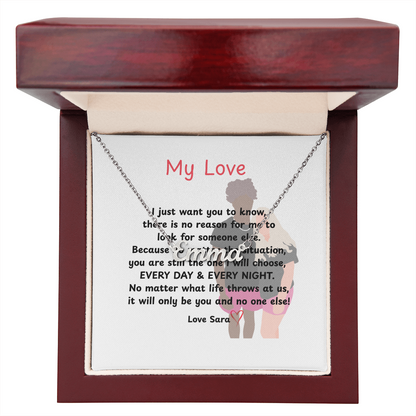 Custom  My Love Name Necklace