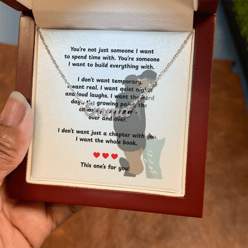 Custom This One's For You Name Necklace